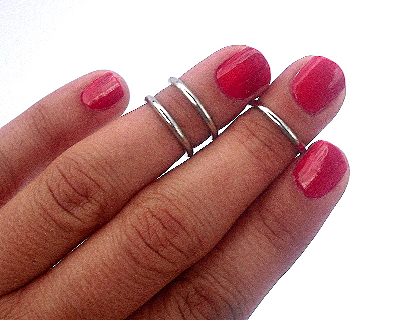3 Above The Knuckle Rings Antique Silver Above Knuckle Ring Set Of 3 By Tiny Box on Luulla